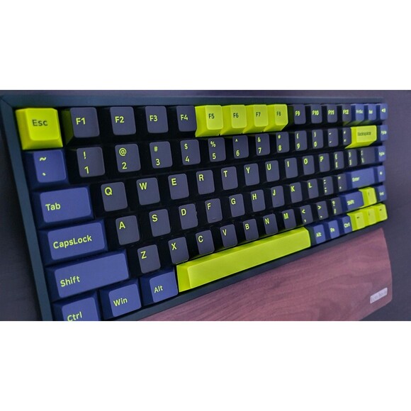 166 Double Shot PBT Keycaps Keys Cherry Profile Night Runner Cherry Switch - Picture 3 of 16